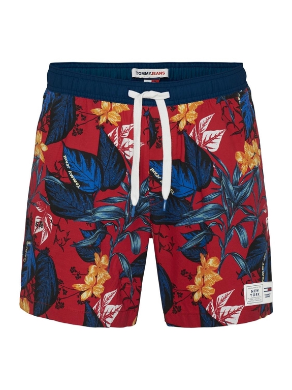 Tommy Jeans TJM Tropical Print Beach shorts - Tropical Leaf Print